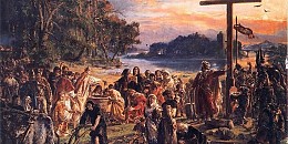 Zaprowadzenie chrześcijaństwa R.P. 965 - obraza Jan Matejko 