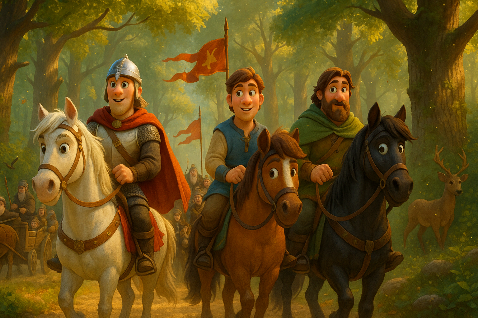 Lech, Czech i Rus w poszukiwaniu nowego domu. 