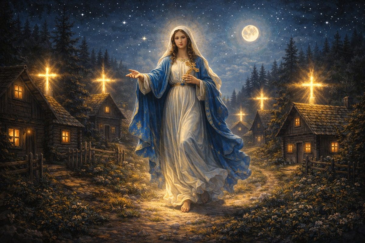 Najświętsza Maryja Panna błogosławi domy i mieszkańców