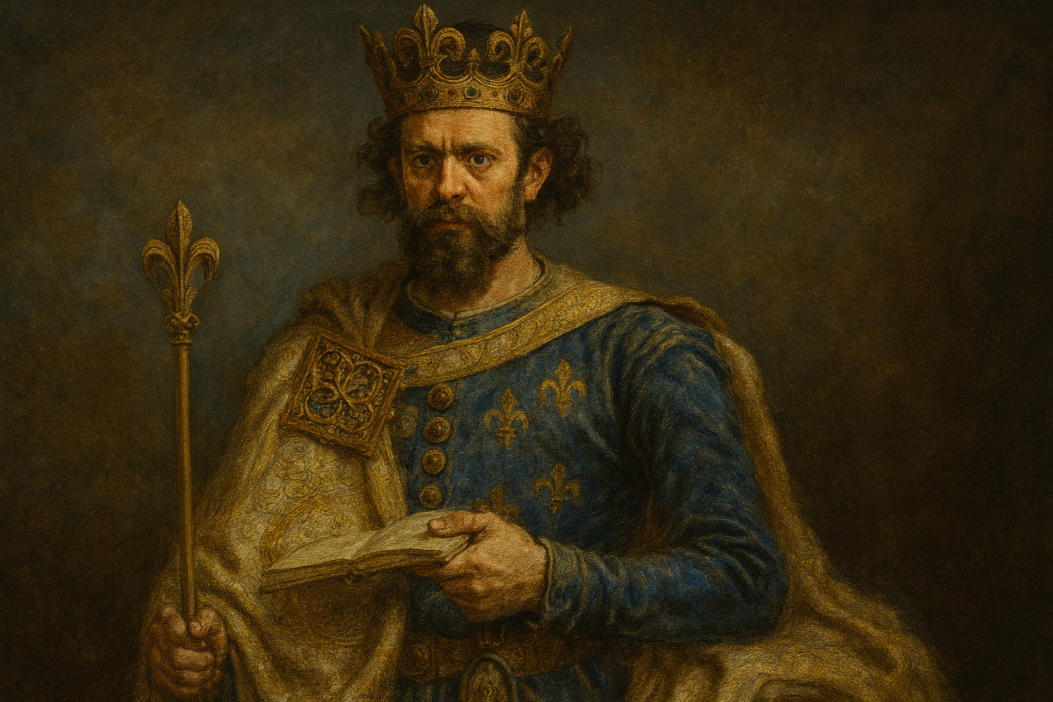 Ludwik Andegaweński - obraz Jana Matejko