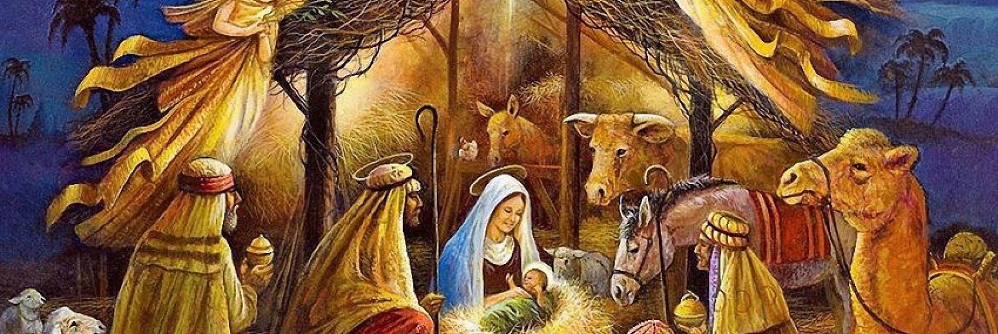 Szopka Bożonarodzeniowa - kartka świąteczna